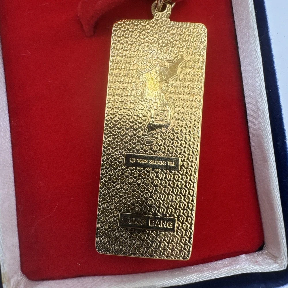 Vintage 1988 SEOUL OLYMPICS Keychain Sung Bang HYUNDAI‎ w/ Box